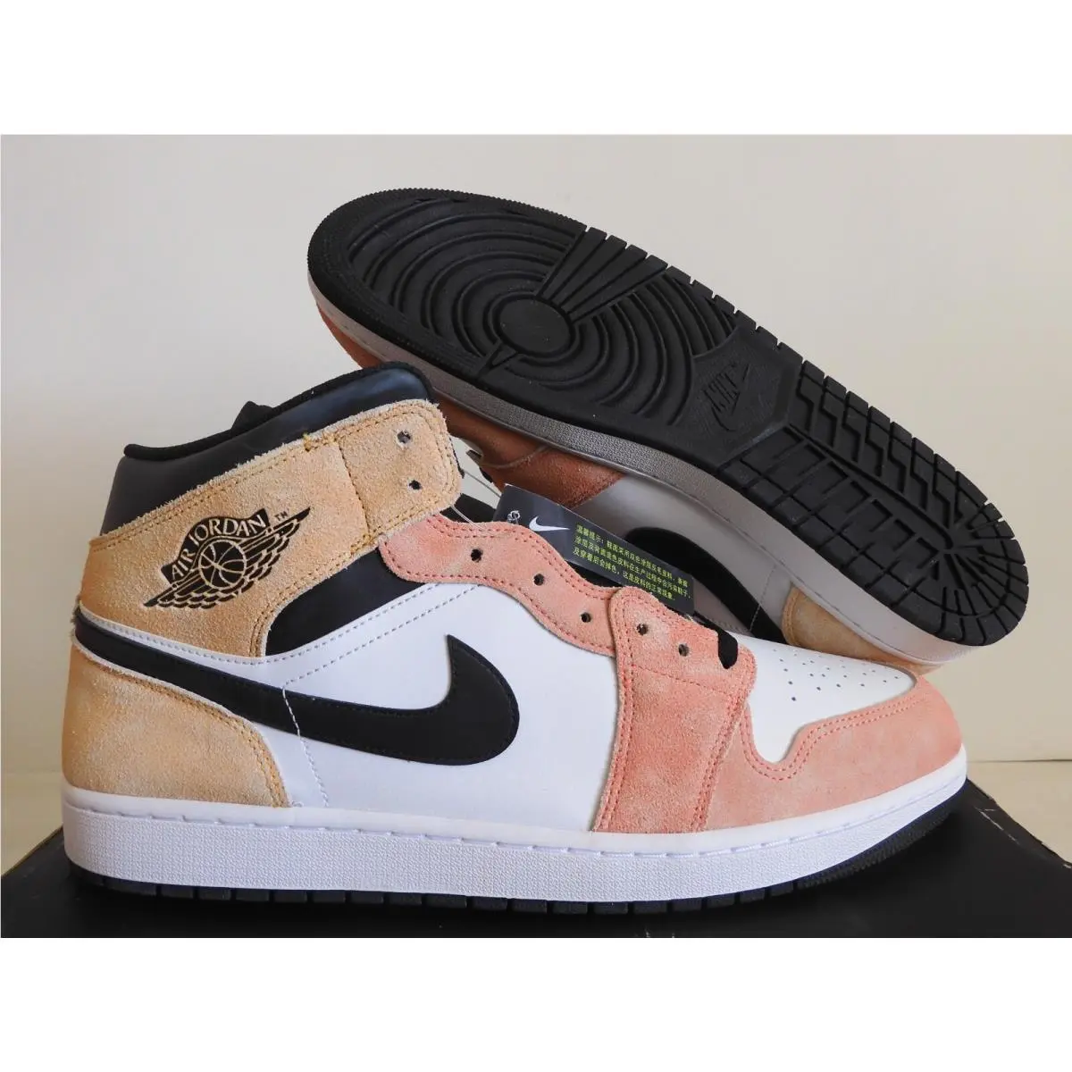 Nike Air Jordan 1 Mid Se Flight Club Magic Ember-sundial-wht Sz 15 DX4332-800 - Orange