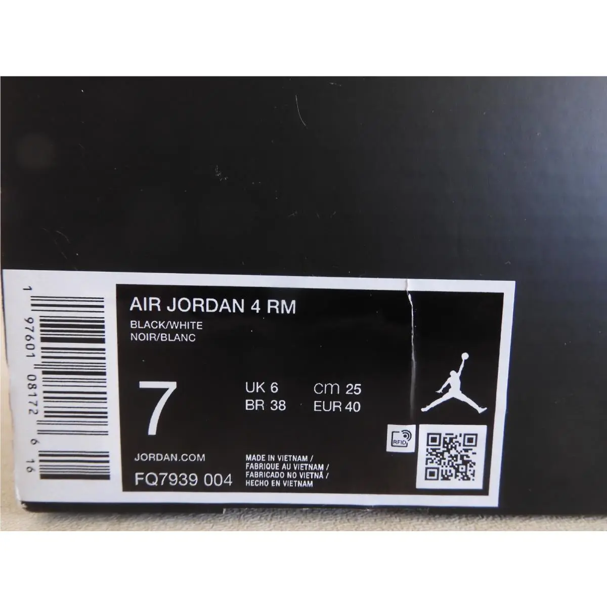 Nike shoes - Air Jordan 4 RM - Air - FQ7939-004 - Black (UPC: 197601081726) 7
