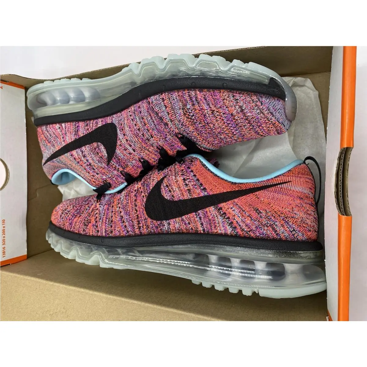 Nike shoes - Nike Flyknit Max - Flyknit Max - 620659 009 - Black/Hyper Orange (UPC: 886059113072) 7