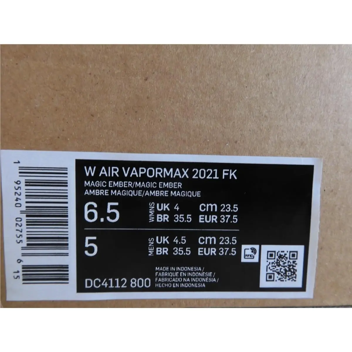 Nike shoes - Nike Air VaporMax Flyknit - Air VaporMax Flyknit - DC4112-800 - Red (UPC: 195240027556) 3