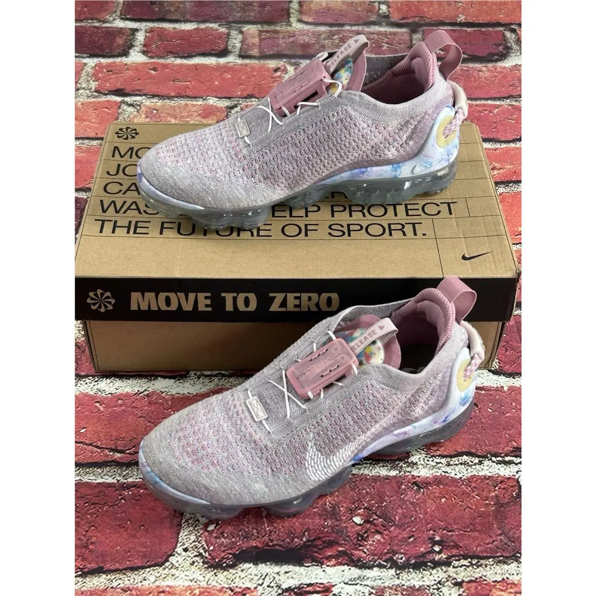 Nike Air Vapormax 2020 FK Wmns sz 7.5/M 6 Flyknit Pink Sneakers Shoes CT1933-500