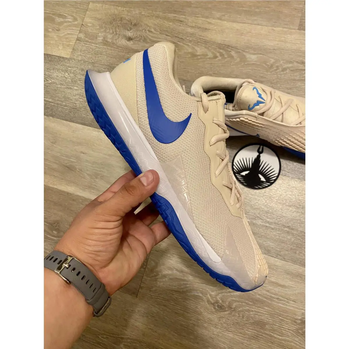 Nike shoes - Nike Zoom Vapor - Zoom Vapor - DD1579-104 - Sanddrift/University Blue/White/Game Royal (UPC: 196604884112) 8