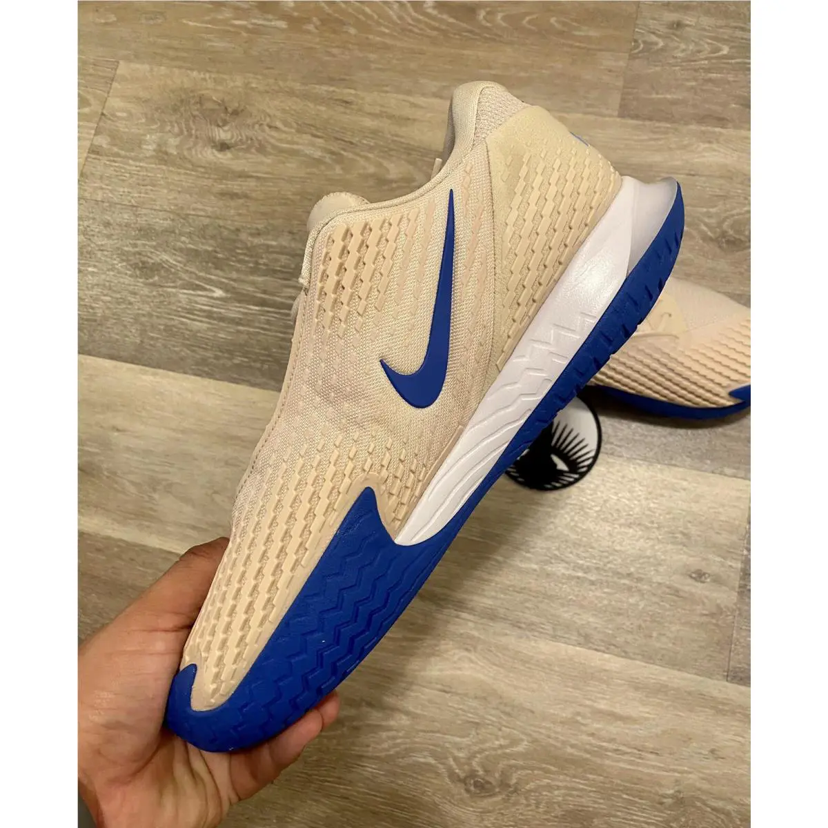 Nike shoes - Nike Zoom Vapor - Zoom Vapor - DD1579-104 - Sanddrift/University Blue/White/Game Royal (UPC: 196604884112) 3