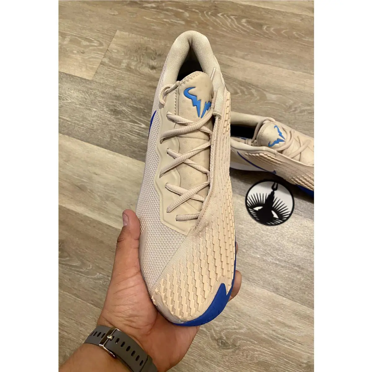 Nike shoes - Nike Zoom Vapor - Zoom Vapor - DD1579-104 - Sanddrift/University Blue/White/Game Royal (UPC: 196604884112) 4