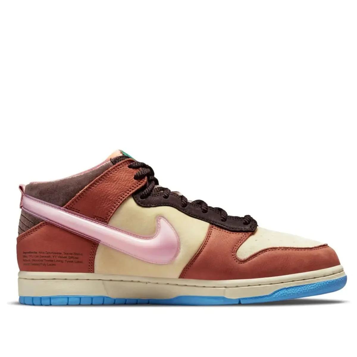 Size 12 - Social Status x Nike Dunk Mid Chocolate Milk - Brown