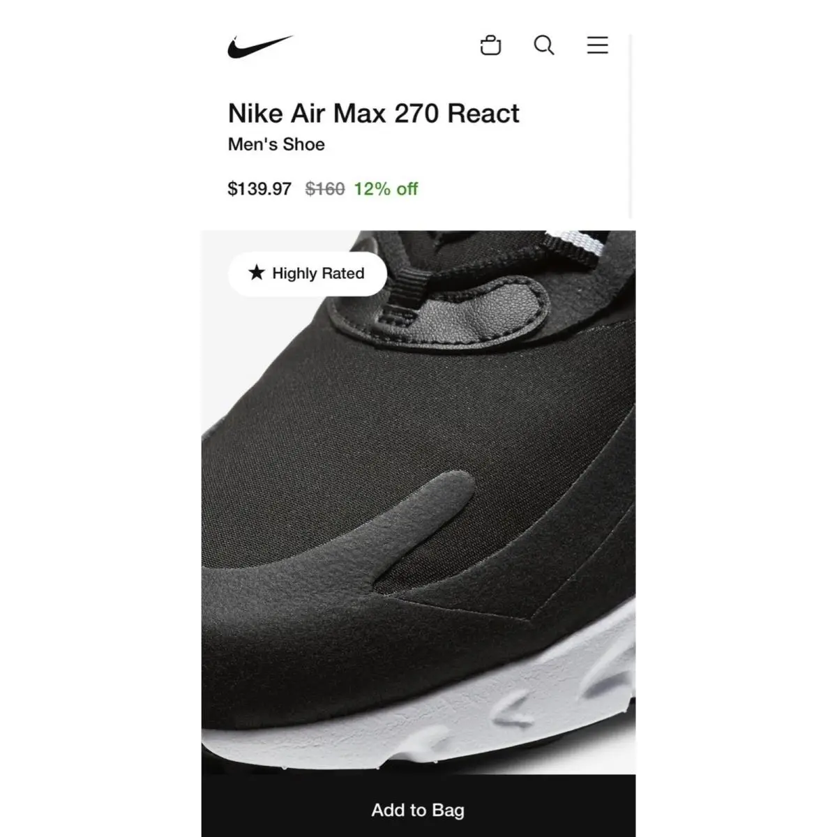 Nike shoes - Nike Air Max 270 Golf - CK6483-001 - Black 10