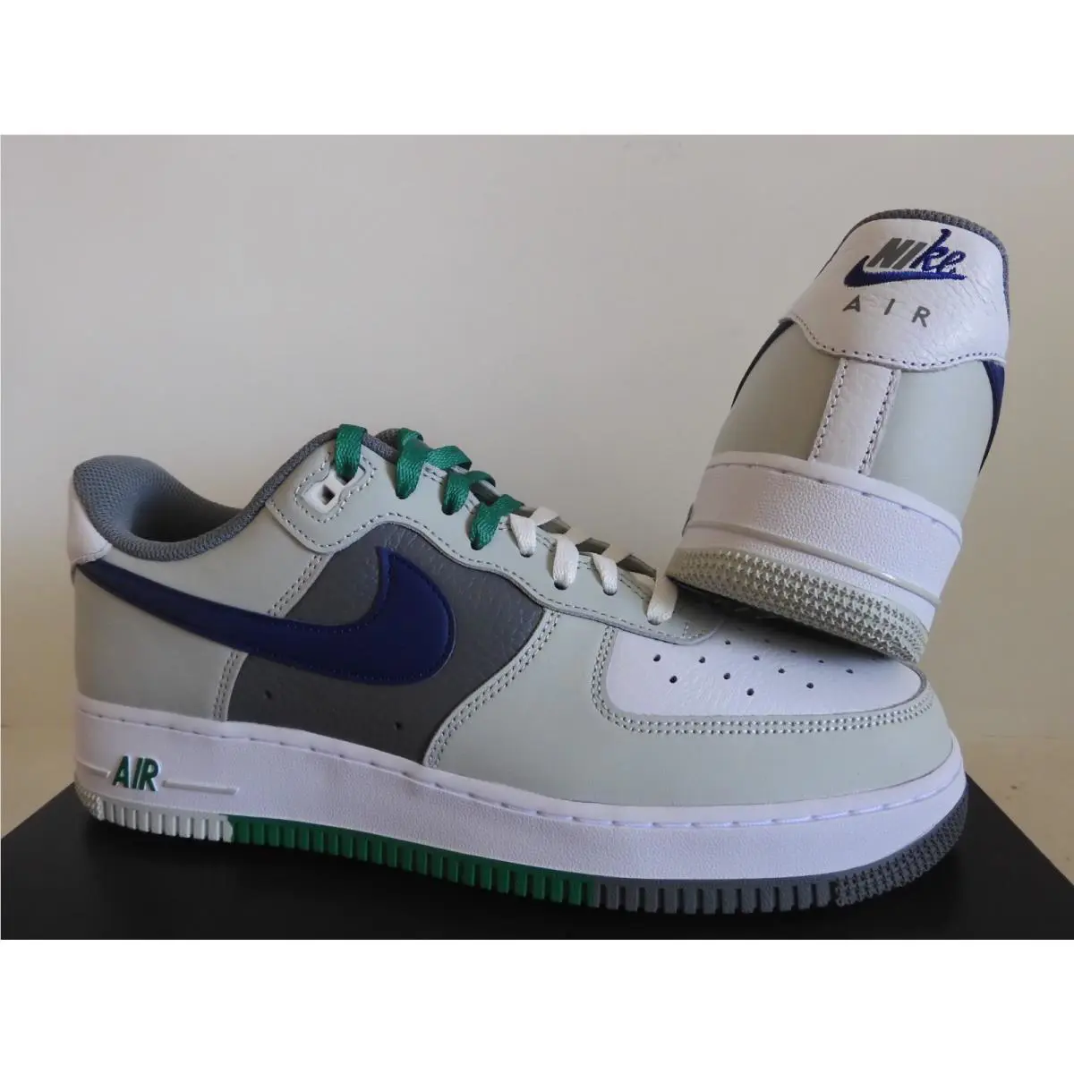 Nike shoes - Nike Air Force 1 - Air Force - FD2592-001 - Light Silver/Deep Royal Blue 0