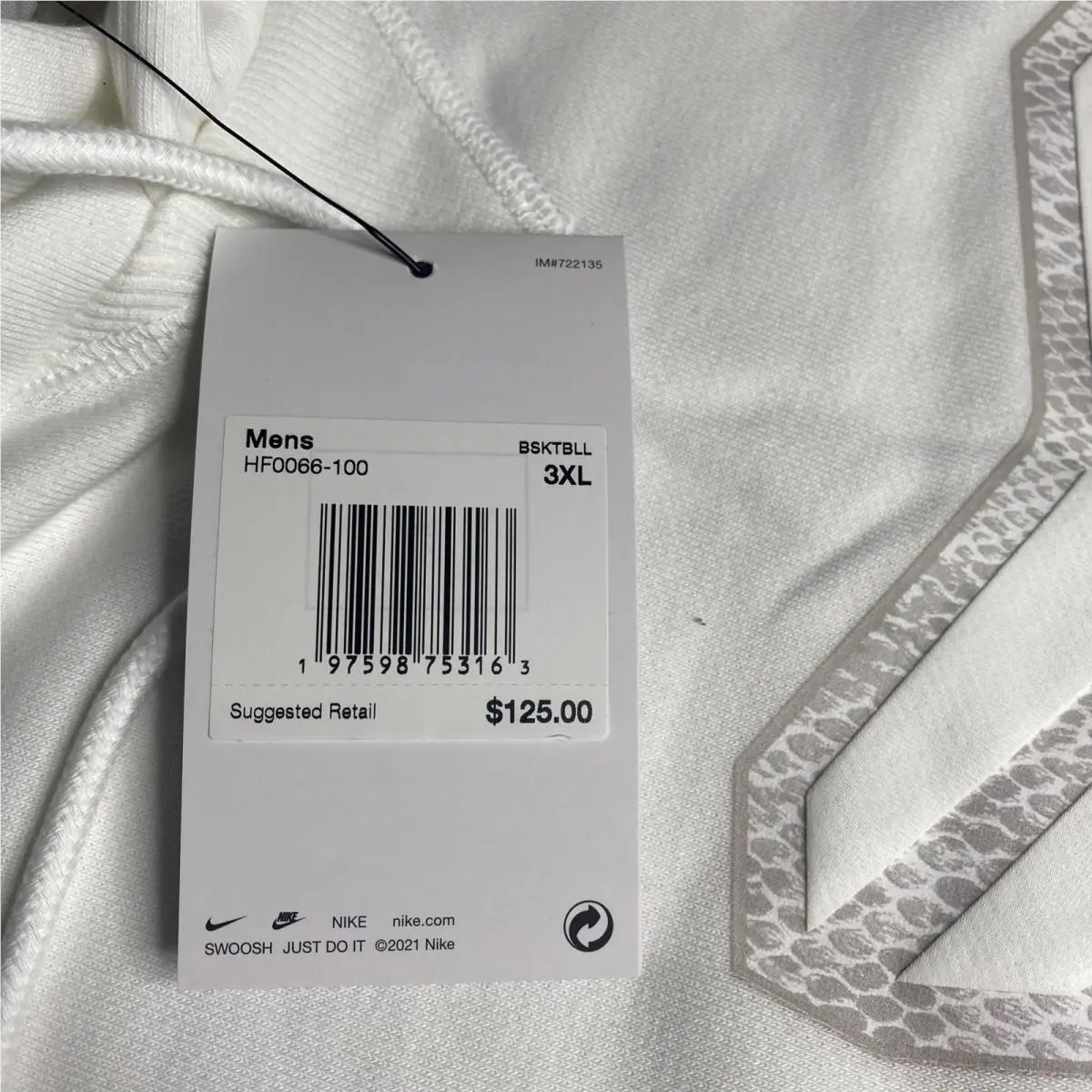 Nike clothing - HF0066-100 - HF0066-100 - White (UPC: 0197598753163) 3