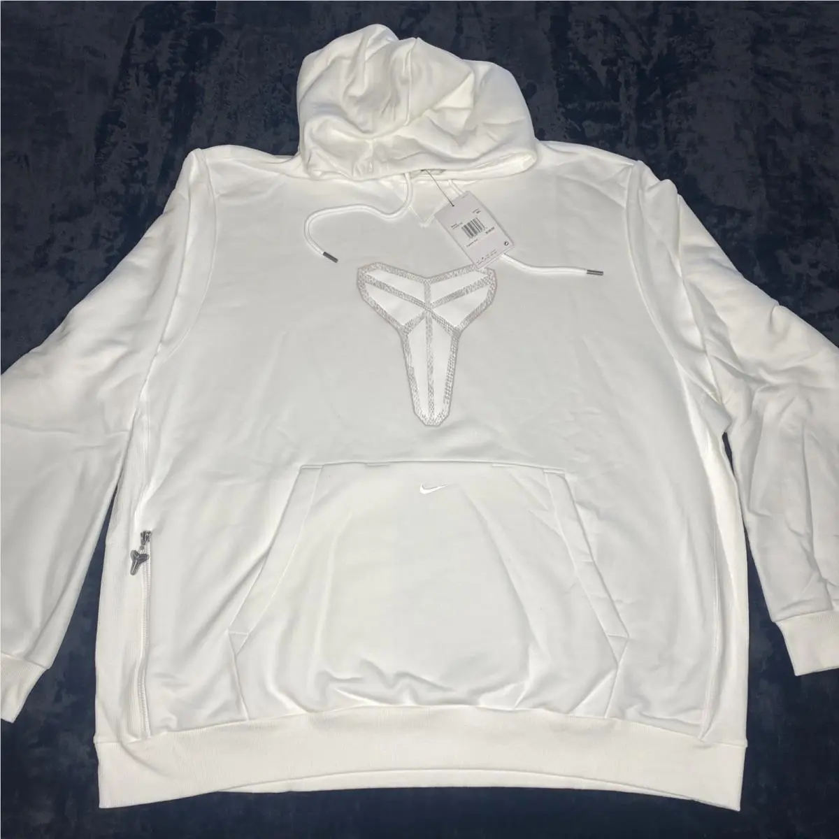Nike Kobe Dri Fit Standard Issue White Hoodie 3XL HF0066-100 Pullover