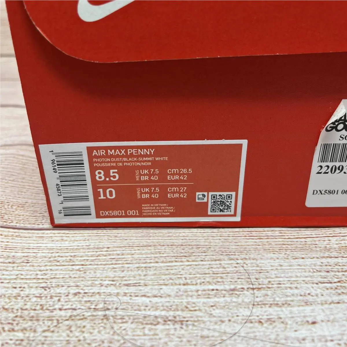 Nike shoes - Nike Air Max Penny - Air Max Penny - DX5801-001 - White 9