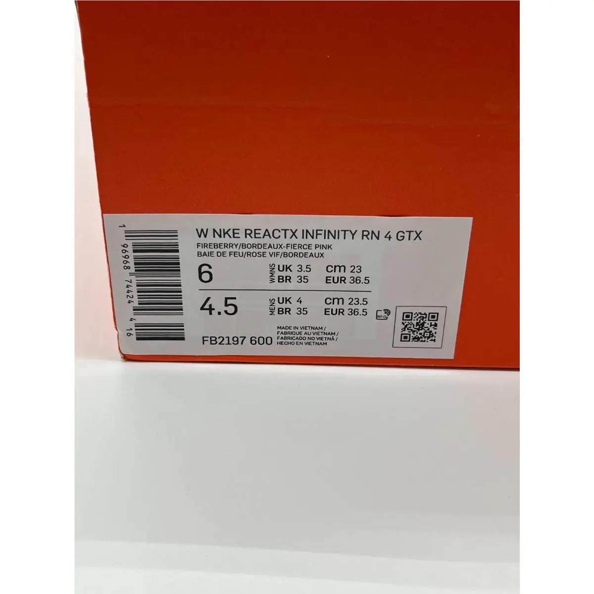 Nike shoes - Nike ReactX Infinity Run 4 - FB2197-600 - Pink (UPC: 196968744244) 11