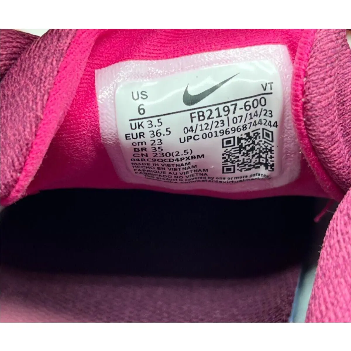 Nike shoes - Nike ReactX Infinity Run 4 - FB2197-600 - Pink (UPC: 196968744244) 6