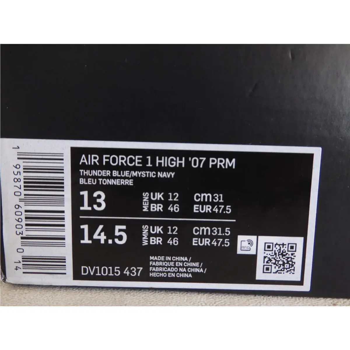 Nike shoes - Nike Air Force 1 High - DV1015-437 - Blue (UPC: 195870609030) 3