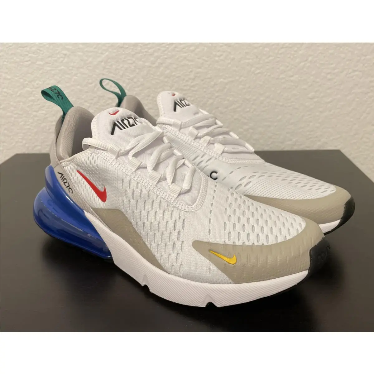 Nike Air Max 270 ‘white Game Royal’ DV3731-100 Men`s Sz 9