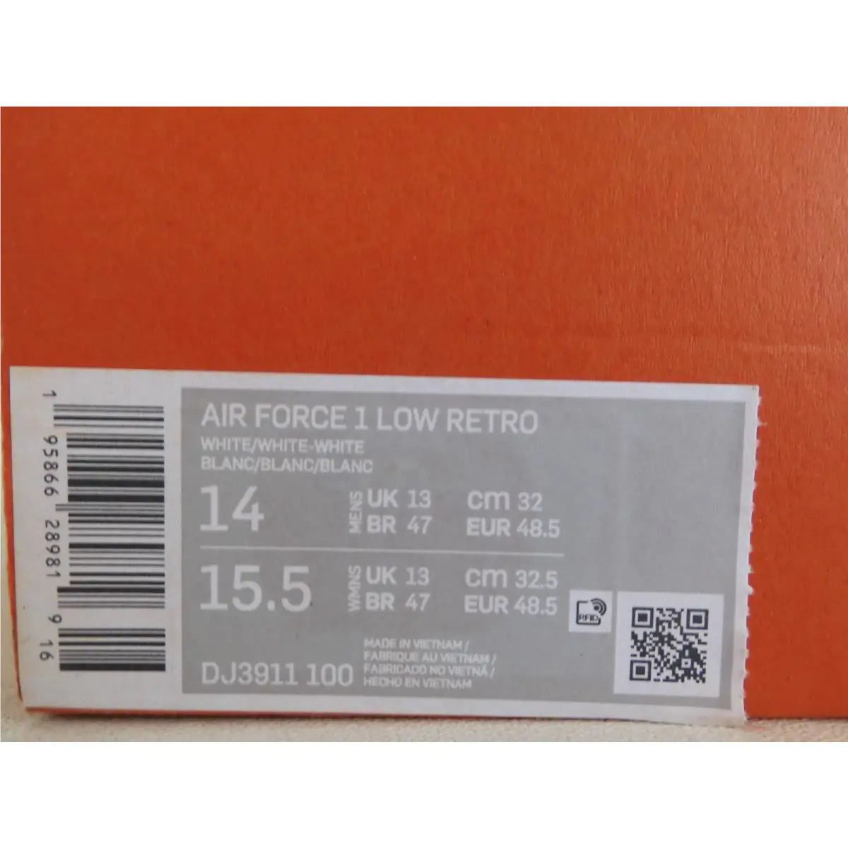 Nike shoes - Nike Air Force 1 Low Retro - DJ3911-100 - White 4