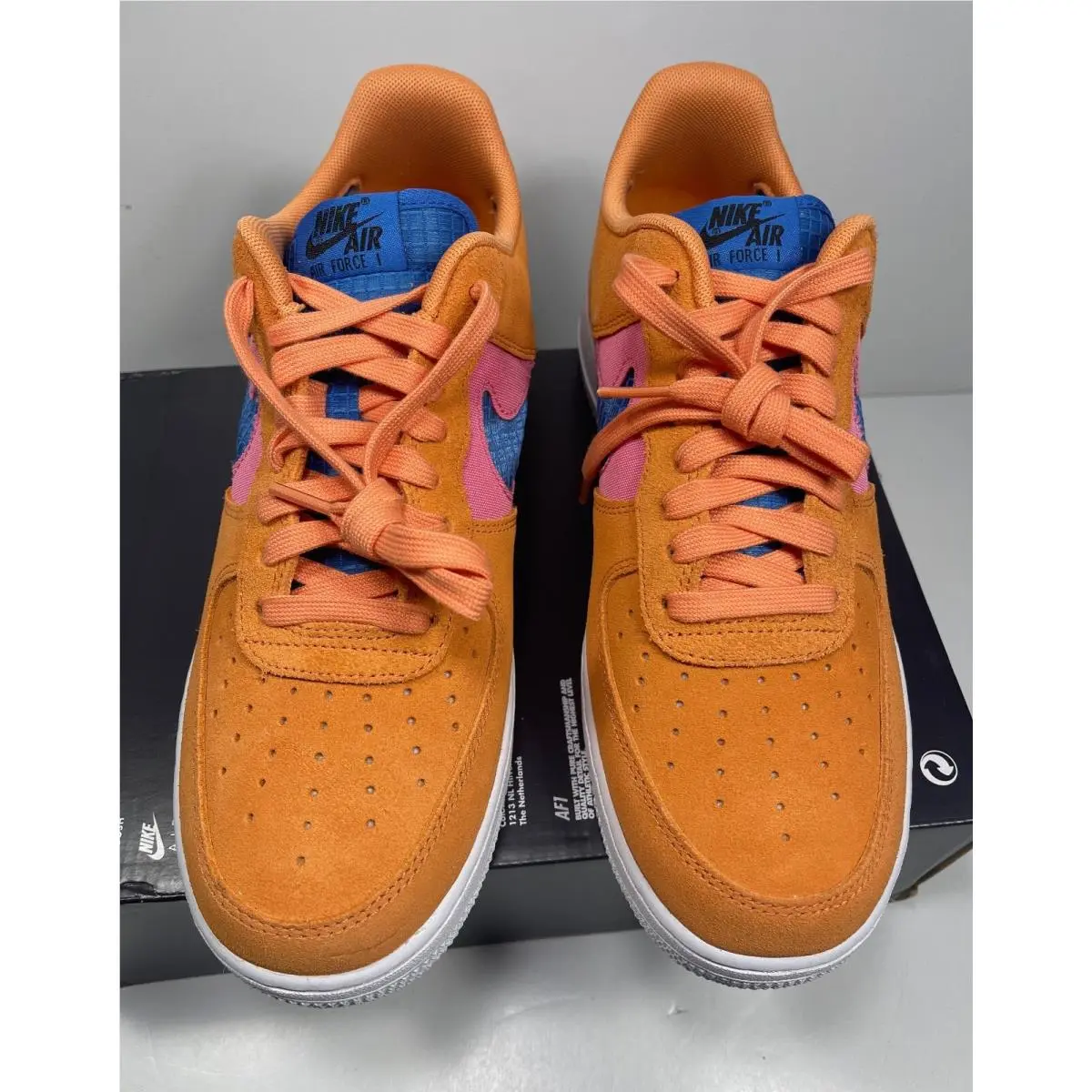 Nike shoes - Nike Air Force 1 - Air Force - CW7300 800 - Orange Trance Lotus Pink Pacific Blue (UPC: 194275556567) 2