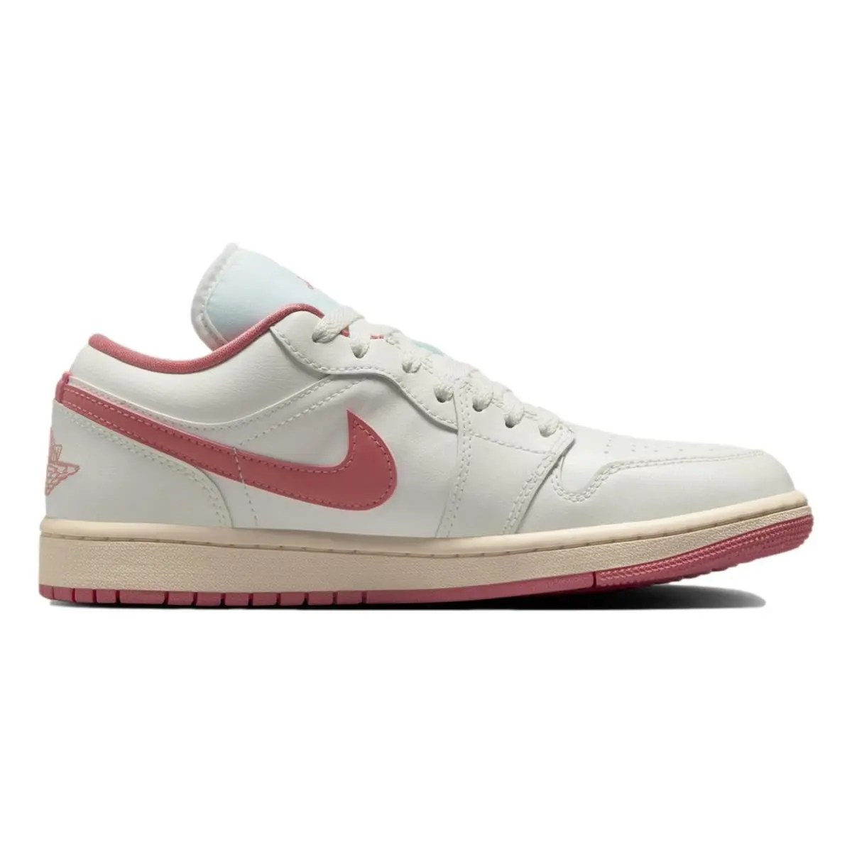 Size 8 - Nike Women`s Air Jordan 1 Low `pink Salt Guava Ice` DC0774-109 - Sail/Pink Salt-Guava Ice