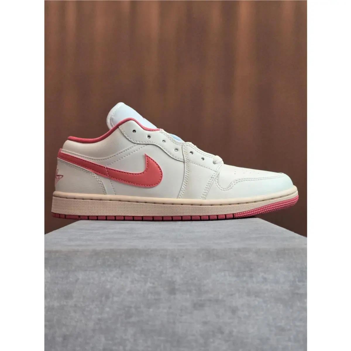 Air Jordan 1 Low - Sail / Pink Salt / Guava Ice DC0774-109 Women`s 10 by Nike