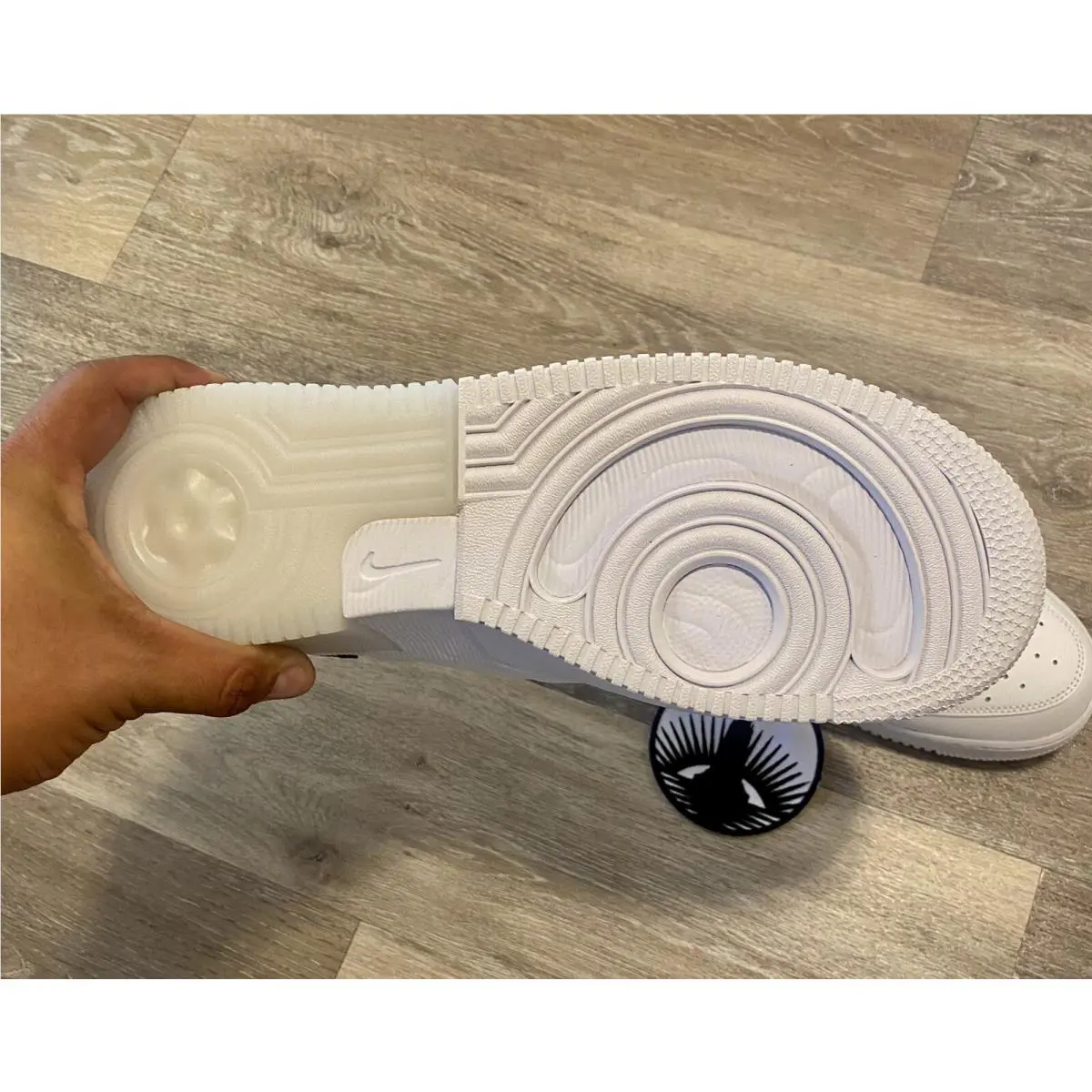 Nike shoes - Nike Air Force 1 React - DV0808-101 - White/Black (UPC: 196604387354) 9