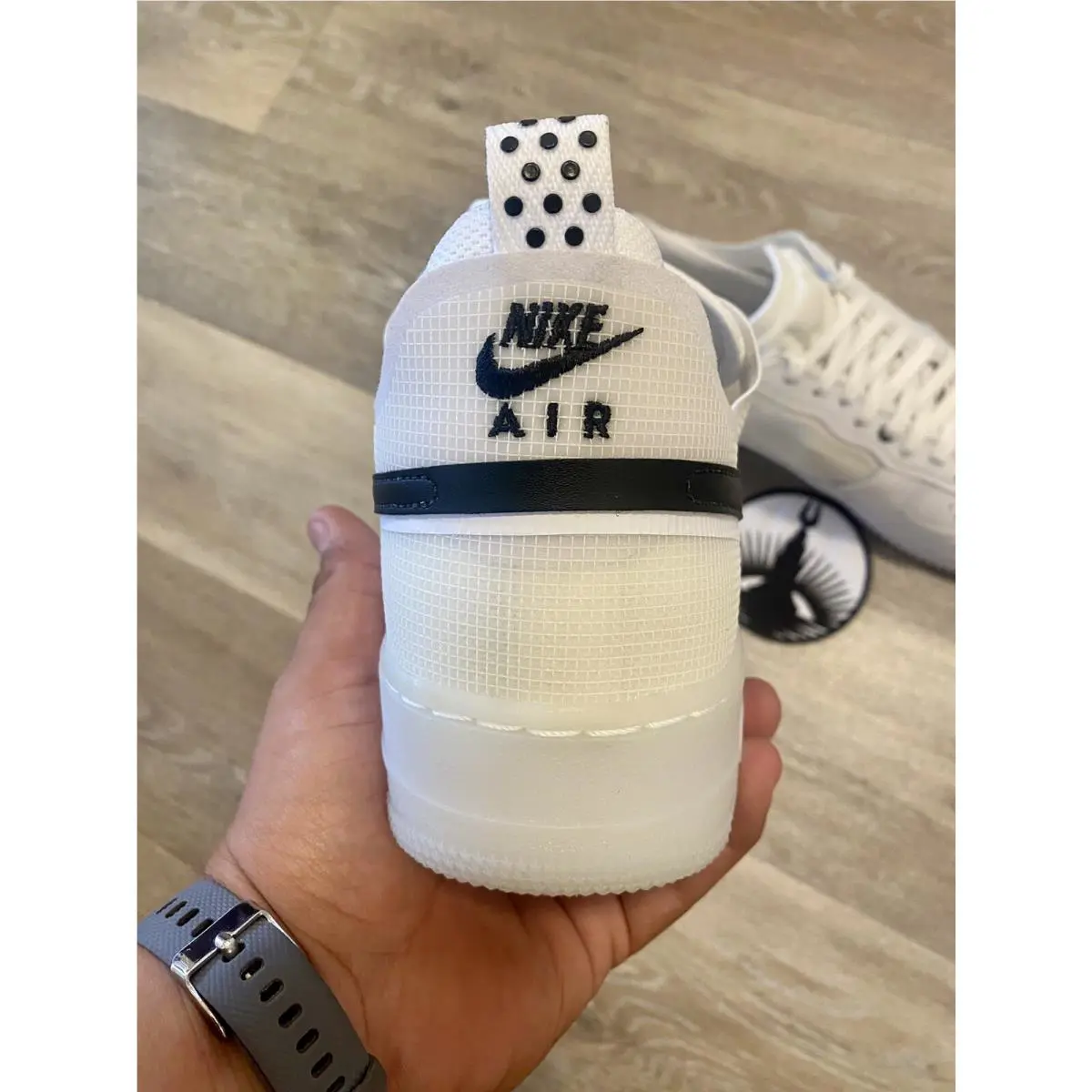 Nike shoes - Nike Air Force 1 React - DV0808-101 - White/Black (UPC: 196604387354) 0