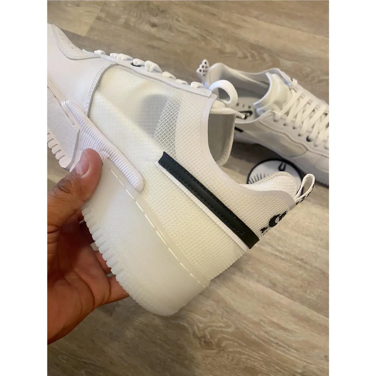 Nike shoes - Nike Air Force 1 React - DV0808-101 - White/Black (UPC: 196604387354) 1