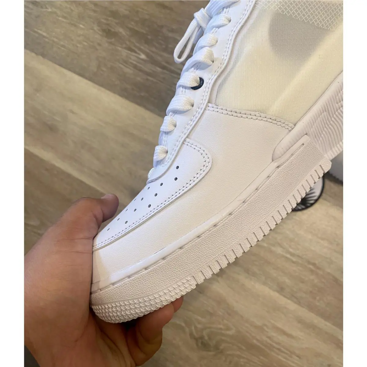 Nike shoes - Nike Air Force 1 React - DV0808-101 - White/Black (UPC: 196604387354) 2