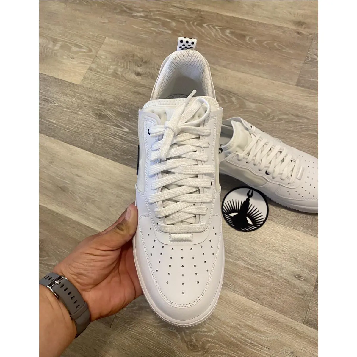 Nike shoes - Nike Air Force 1 React - DV0808-101 - White/Black (UPC: 196604387354) 4