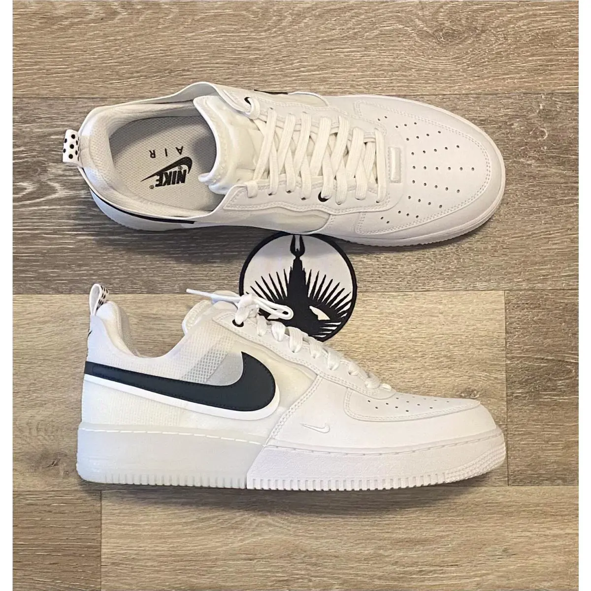 Nike shoes - Nike Air Force 1 React - DV0808-101 - White/Black (UPC: 196604387354) 5