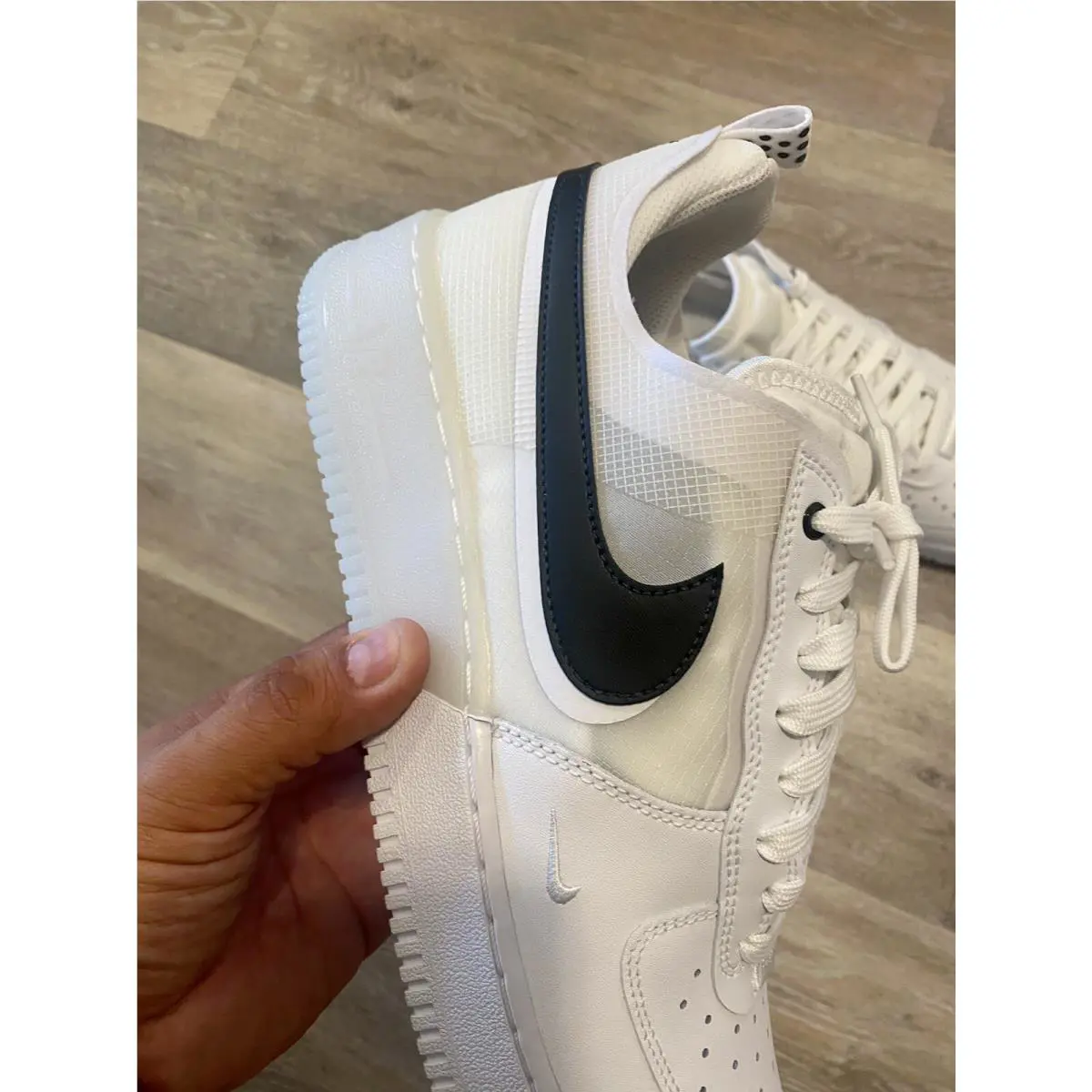 Nike shoes - Nike Air Force 1 React - DV0808-101 - White/Black (UPC: 196604387354) 7