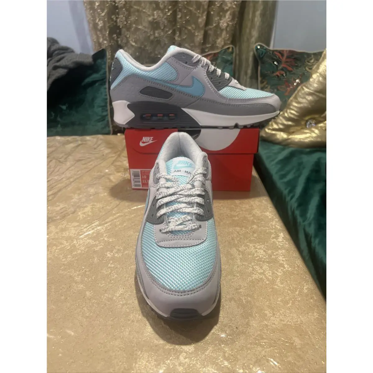 Nike shoes - Nike Air Max 90 - Air Max - DQ0789-001 - Wolf Grey / Copa-Cool Grey (UPC: 0195866396302) 2