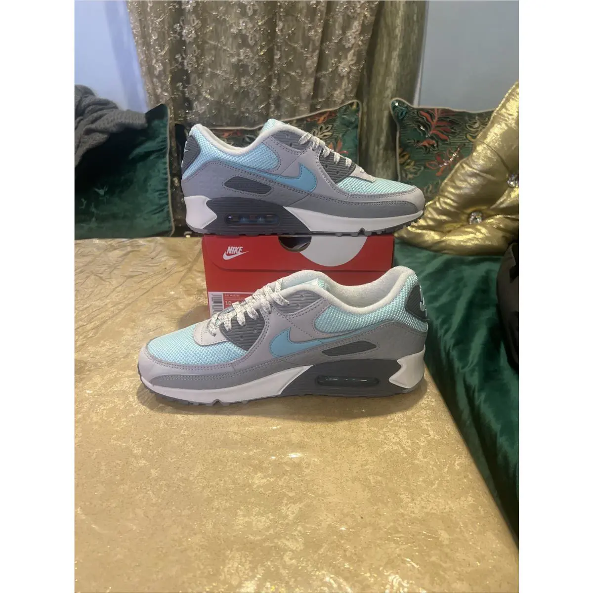 Nike shoes - Nike Air Max 90 - Air Max - DQ0789-001 - Wolf Grey / Copa-Cool Grey (UPC: 0195866396302) 3