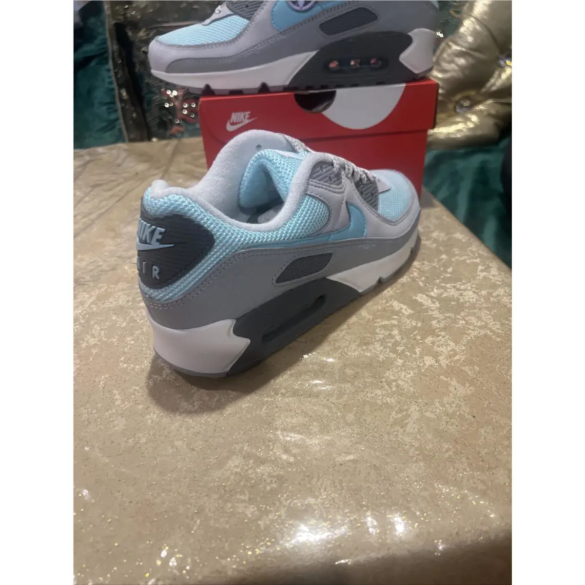 Nike shoes - Nike Air Max 90 - Air Max - DQ0789-001 - Wolf Grey / Copa-Cool Grey (UPC: 0195866396302) 6
