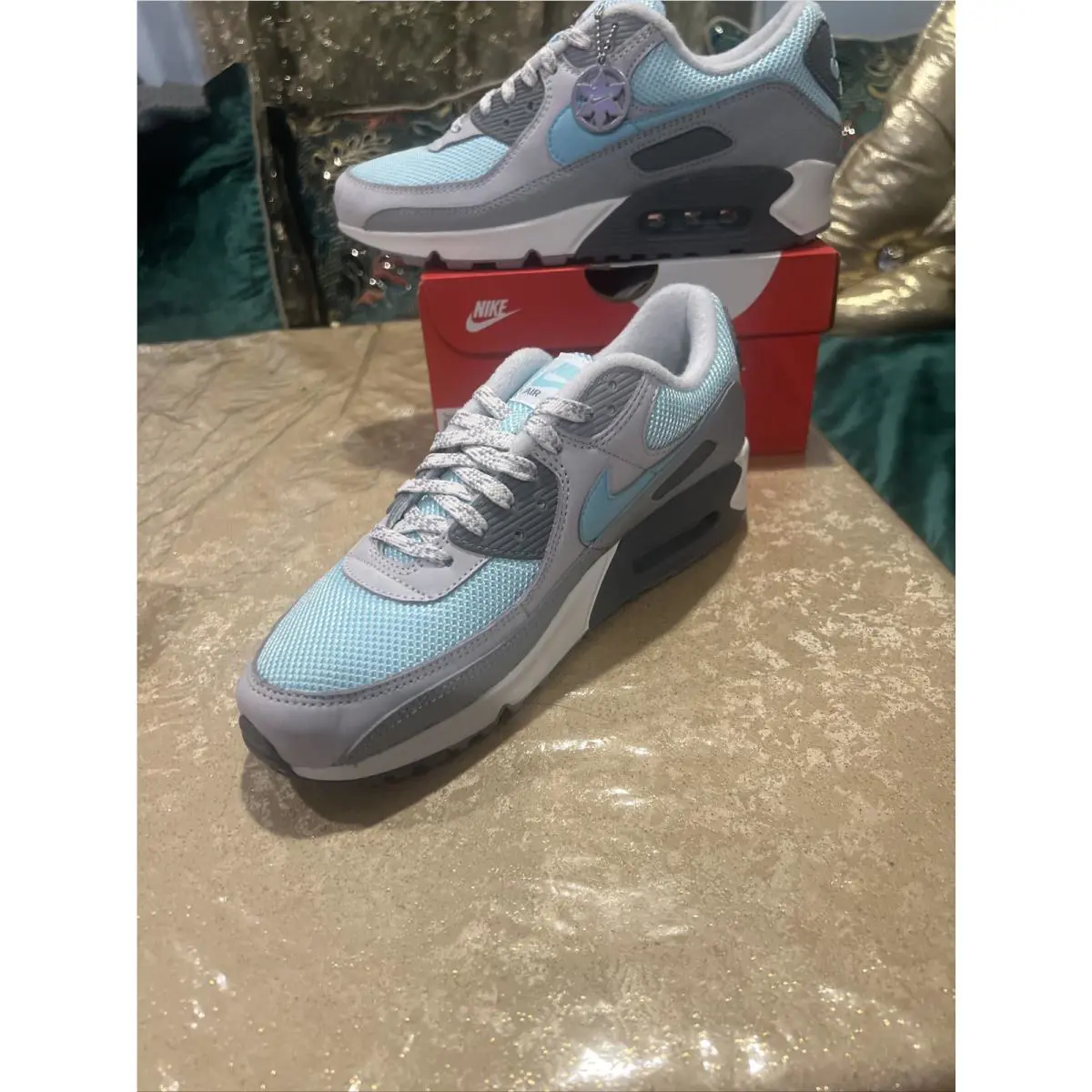 Nike shoes - Nike Air Max 90 - Air Max - DQ0789-001 - Wolf Grey / Copa-Cool Grey (UPC: 0195866396302) 7