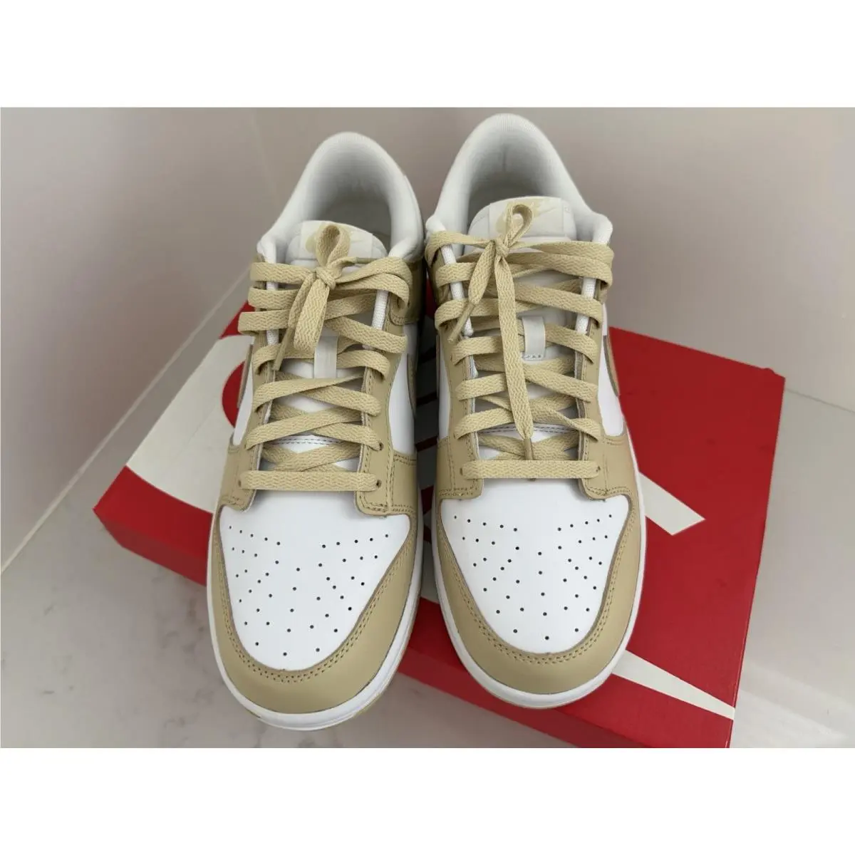 Nike shoes - Nike Dunks - Dunks - DV0833-100 - Gold/white 4