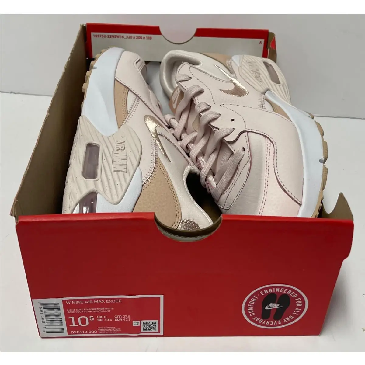 Nike shoes - Nike Air Max Excee - Air Max Excee - DX0113-600 - LIGHT SOFT PINK (UPC: 196152230027) 9