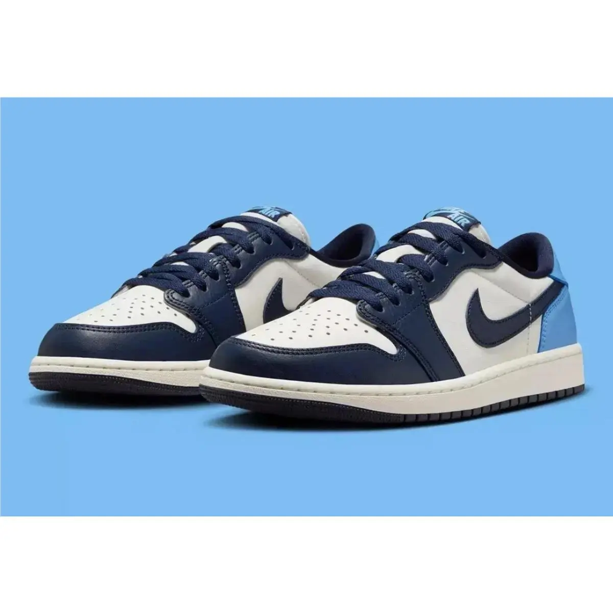 Air Jordan 1 Retro Low OG Men Multi Sz Obsidian/university Blue-sailsize 8.5