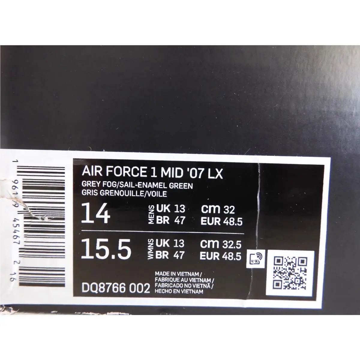 Nike shoes - Nike Air Force 1 Mid - DQ8766-002 - Gray (UPC: 196149454672) 3