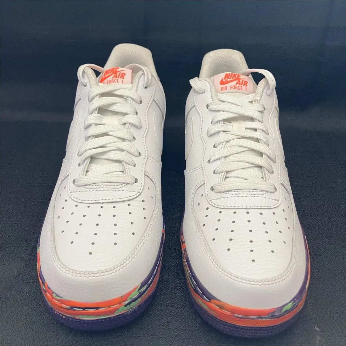 Nike shoes - Air Force 1 ‘07 Lvl 8 Leather QS - AV2187140 - White Vast Grey Multi Color 3