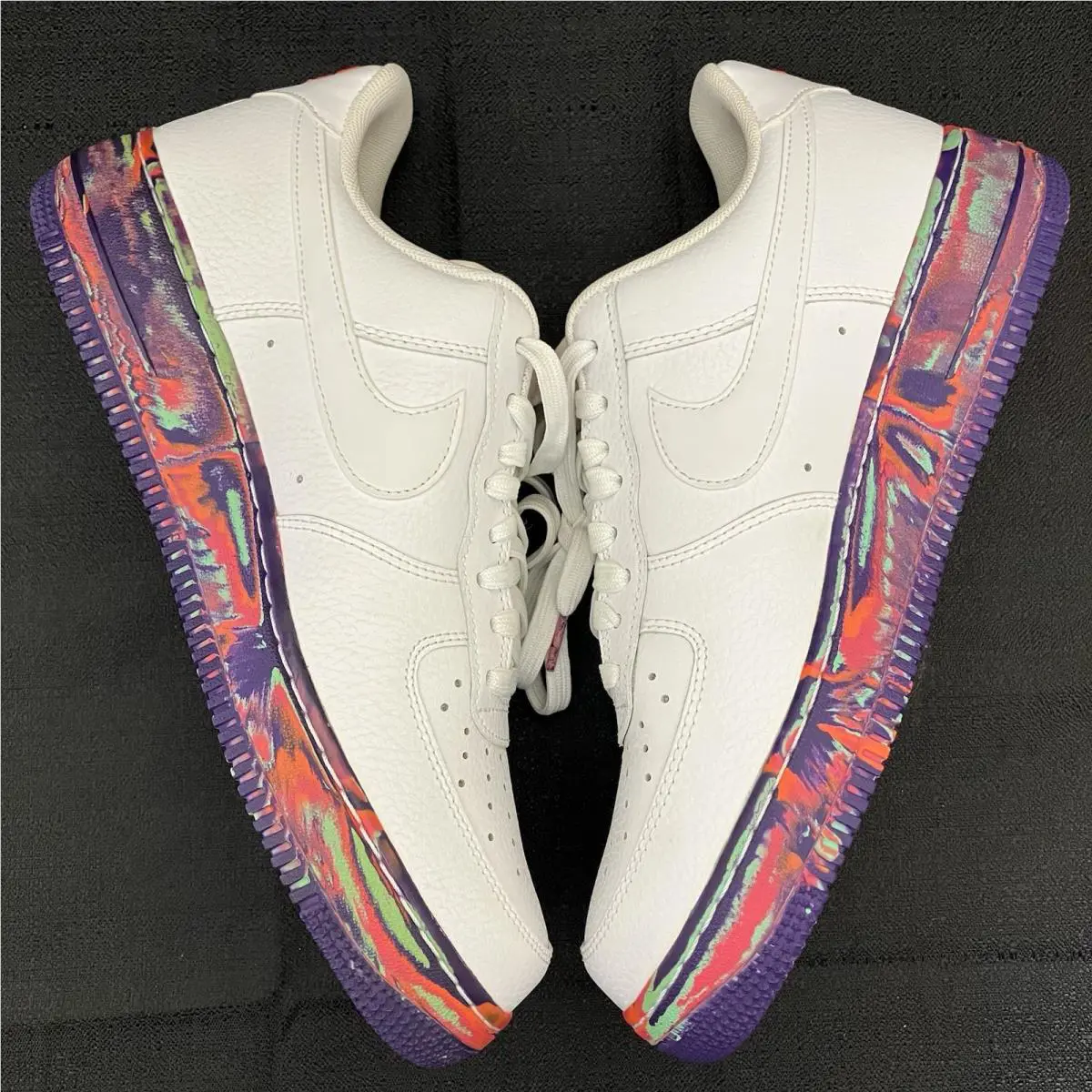 Nike shoes - Air Force 1 ‘07 Lvl 8 Leather QS - AV2187140 - White Vast Grey Multi Color 6