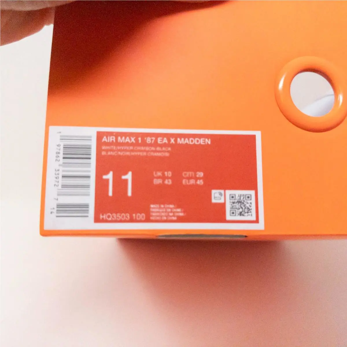 Nike shoes - Nike Air Max 1 - Air Max - HQ3503 100 - Red 7