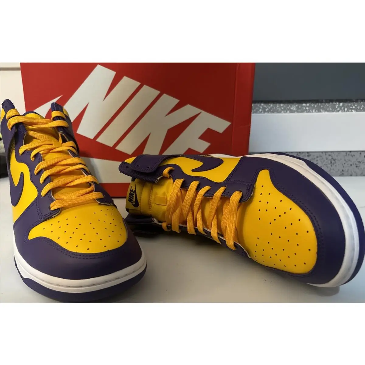 Dunk High Retro Size 11.5 Court Purple Yellow DD1399 500 Lakers by Nike