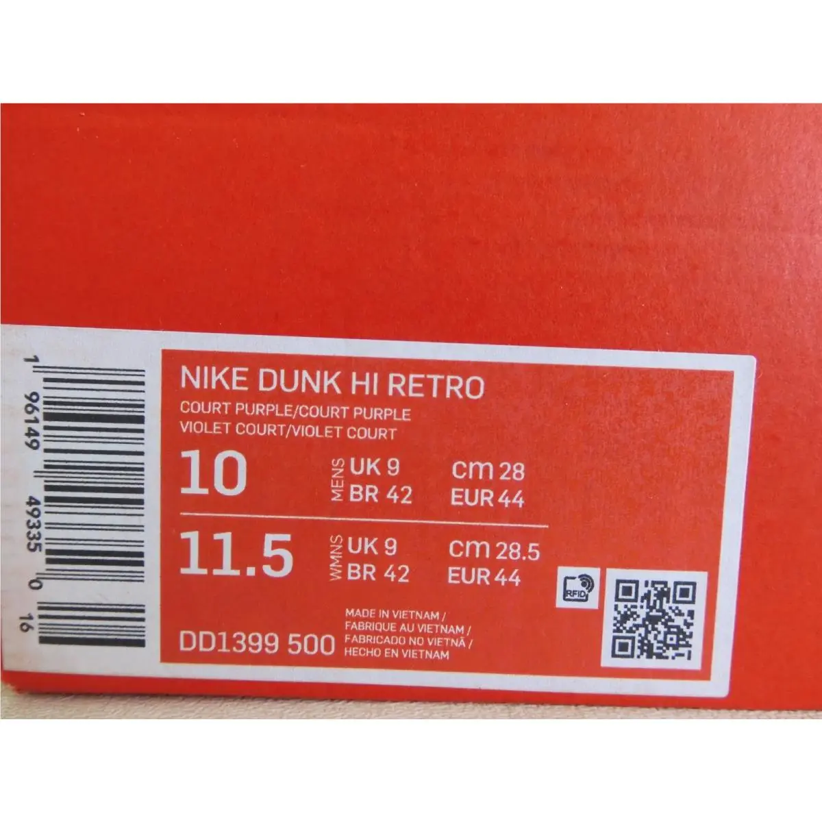 Nike shoes - Nike Dunk High - Dunk High - DD1399-500 - Purple (UPC: 196149493350) 3