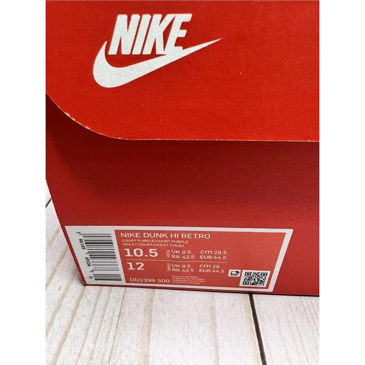 Nike shoes - Nike Dunk High - Dunk High - DD1399-500 - Purple (UPC: 196149493367) 10