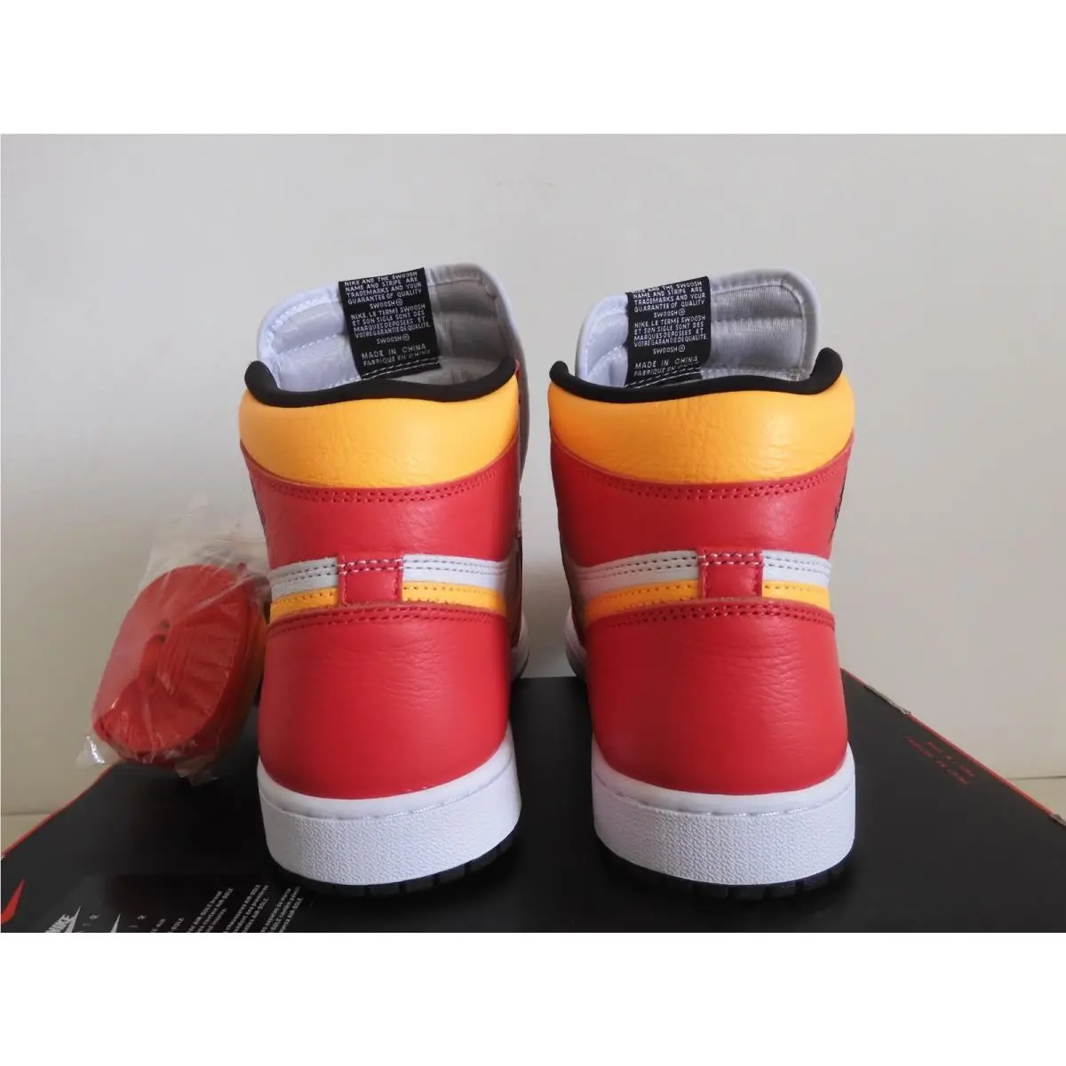 Nike shoes - Air Jordan 1 - Air - 555088-603 - Red (UPC: 194956641223) 3