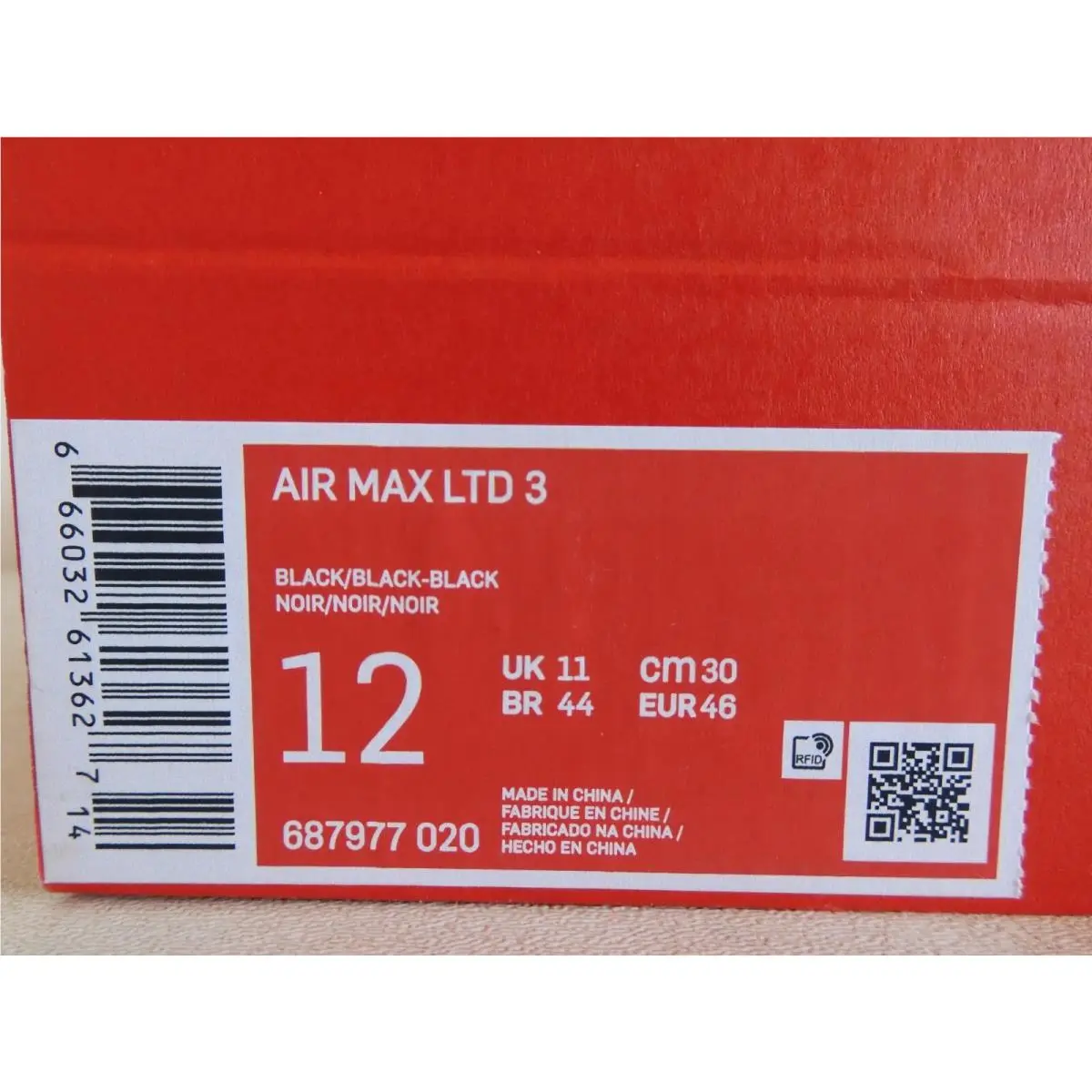 Nike shoes - Nike Air Max LTD 3 - 687977 020 - Black (UPC: 666032613627) 3