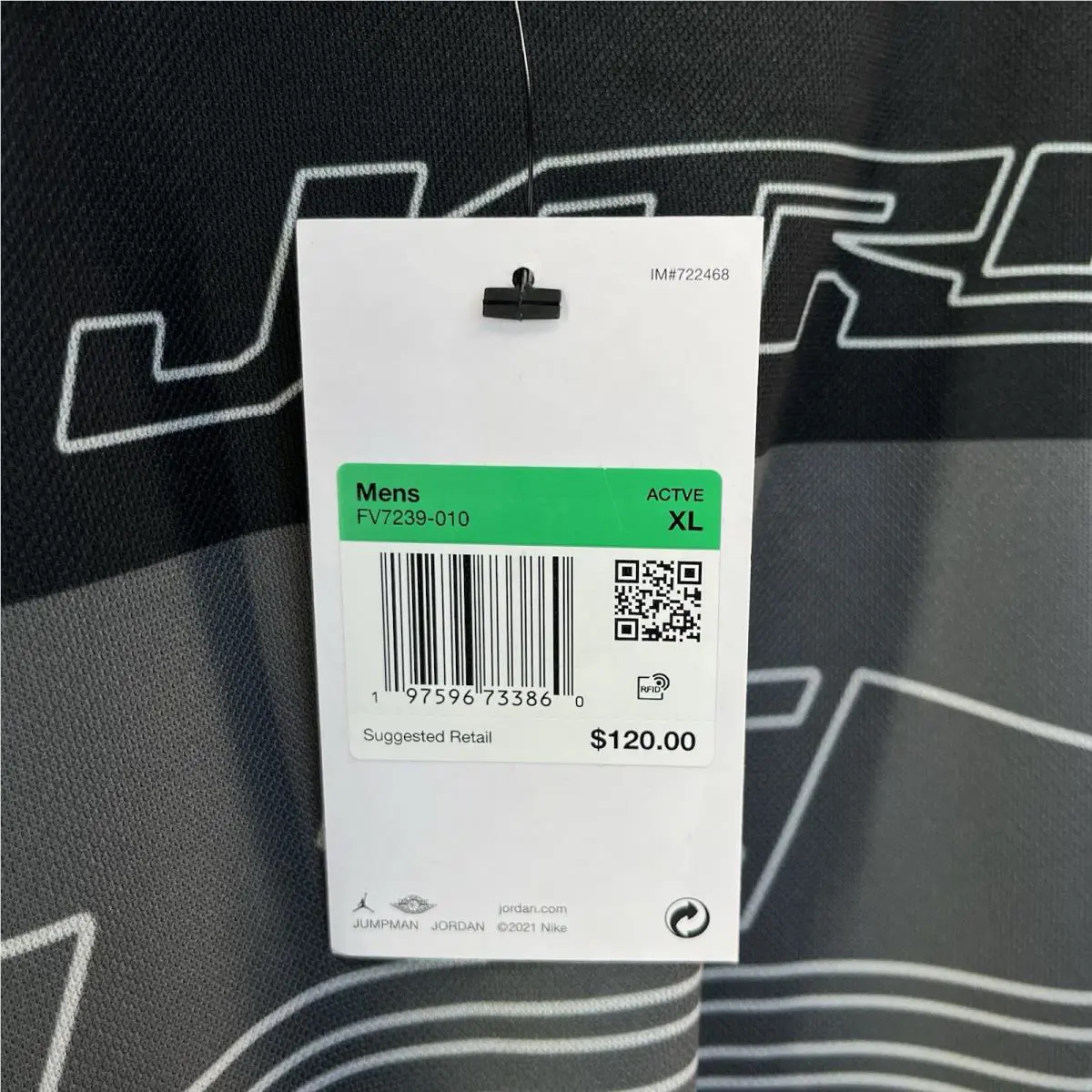 Nike clothing - Nike Air Jordan MVP Printed Top - FV7239-010 - Multicolor (UPC: 0197596694345) 3
