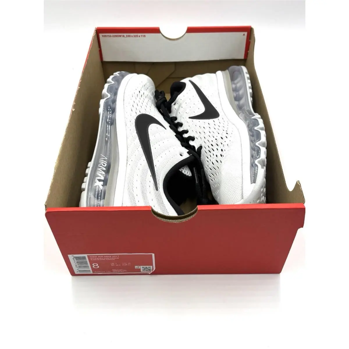 Nike shoes - Nike Air Max 2017 - Air Max - 849559-100 - White, Manufacturer: White/Black-Pure Platinum 9