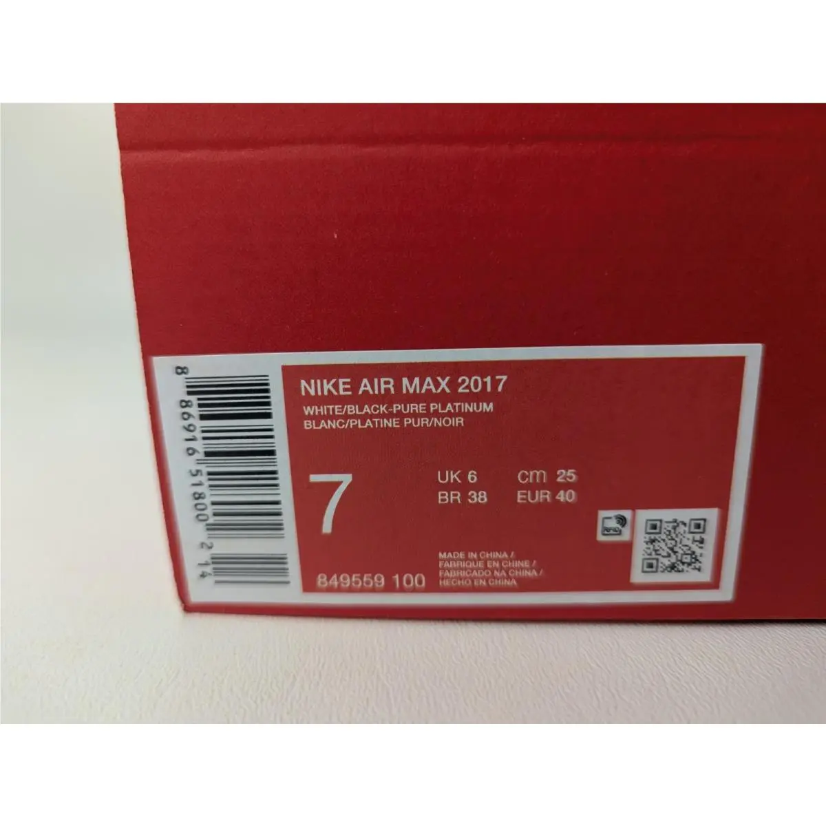 Nike shoes - Nike Air Max 2017 - Air Max - 849559-100 - White 6
