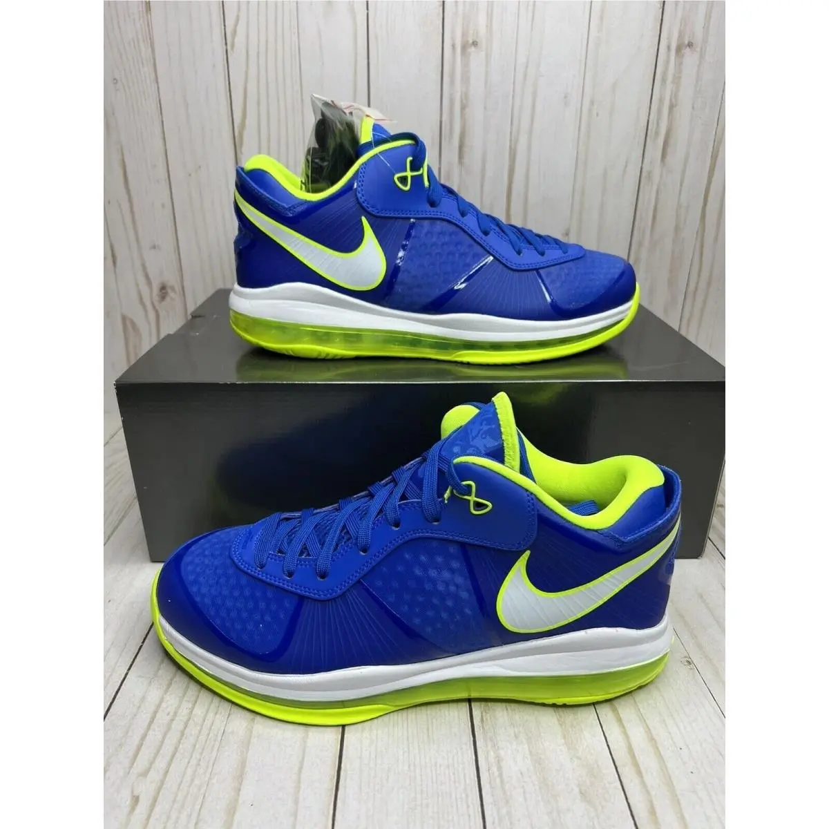 Nike Lebron 8 V2 Sprite 2021 Mens Size 9 Blue Volt DN1581 400 Rare Limited