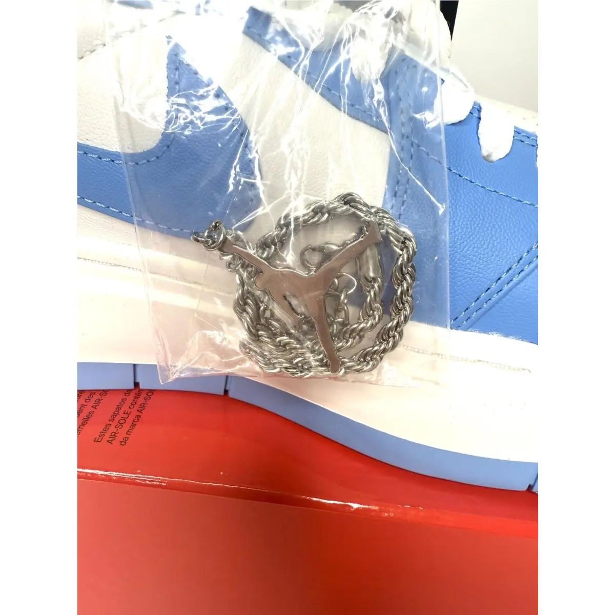 Nike shoes - Air Jordan 1 - Air - DQ3698-141 - Blue, Manufacturer: White/University Blue 3